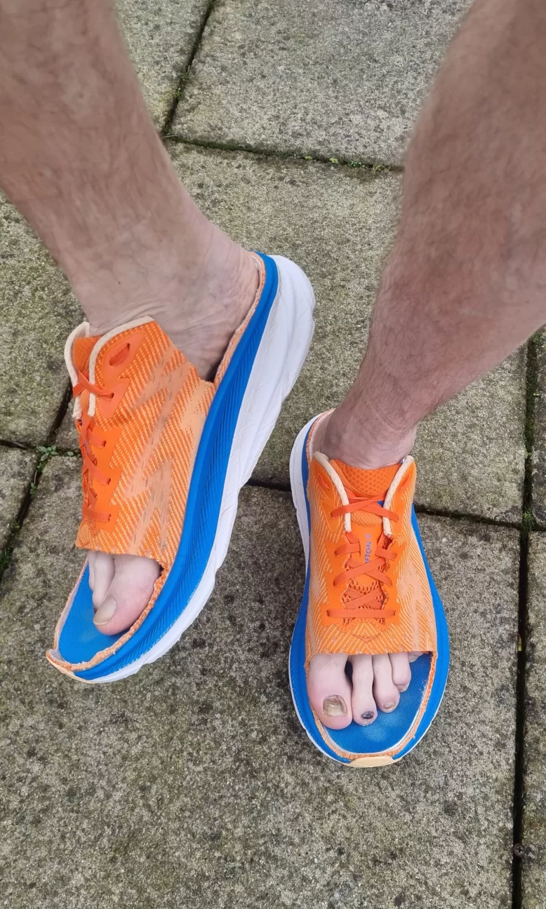 Dave Vickerstaff has been repurposing old shoes in the run up to London