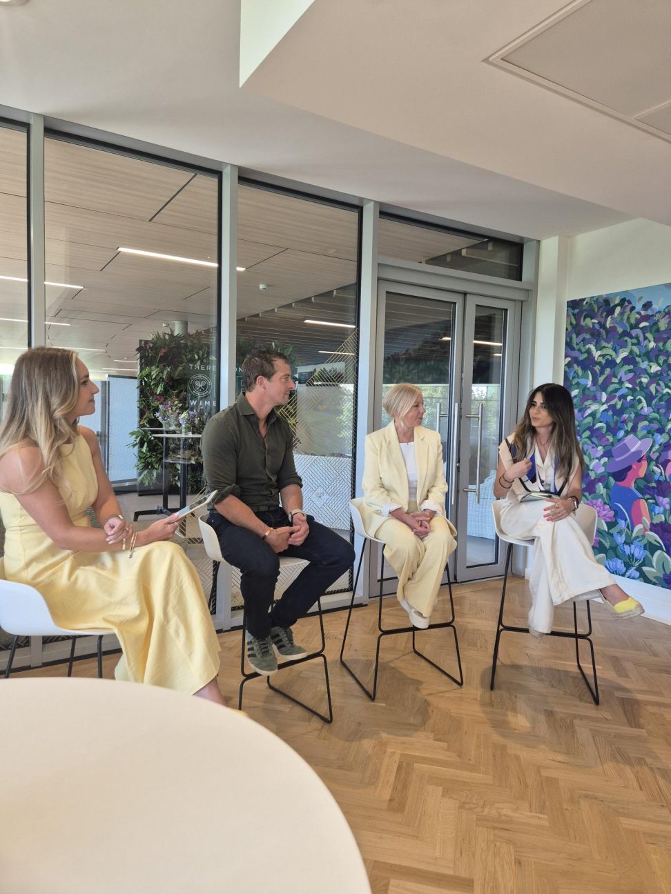 From left: Abbie Dewhurst, Bear Grylls, Deborah Meaden, and Rita Maria El Zaghloul