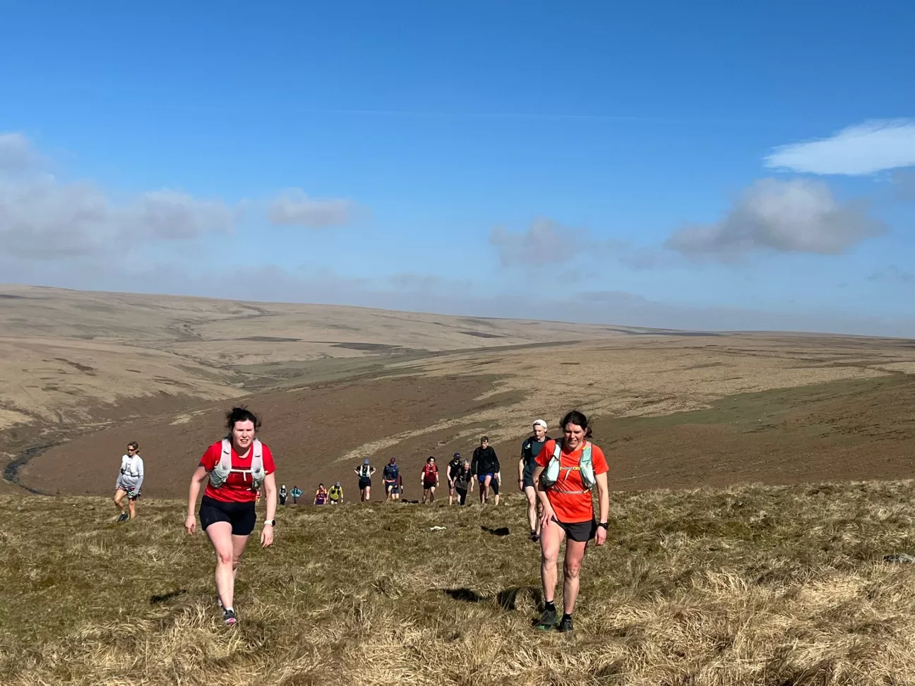 Runners near Piles Copse (where there should be forest)